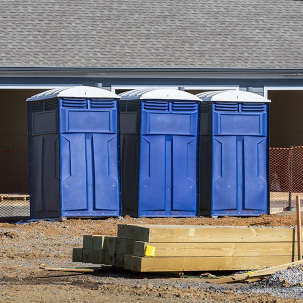 how often are the portable toilets cleaned and serviced during a rental period in Kinderhook